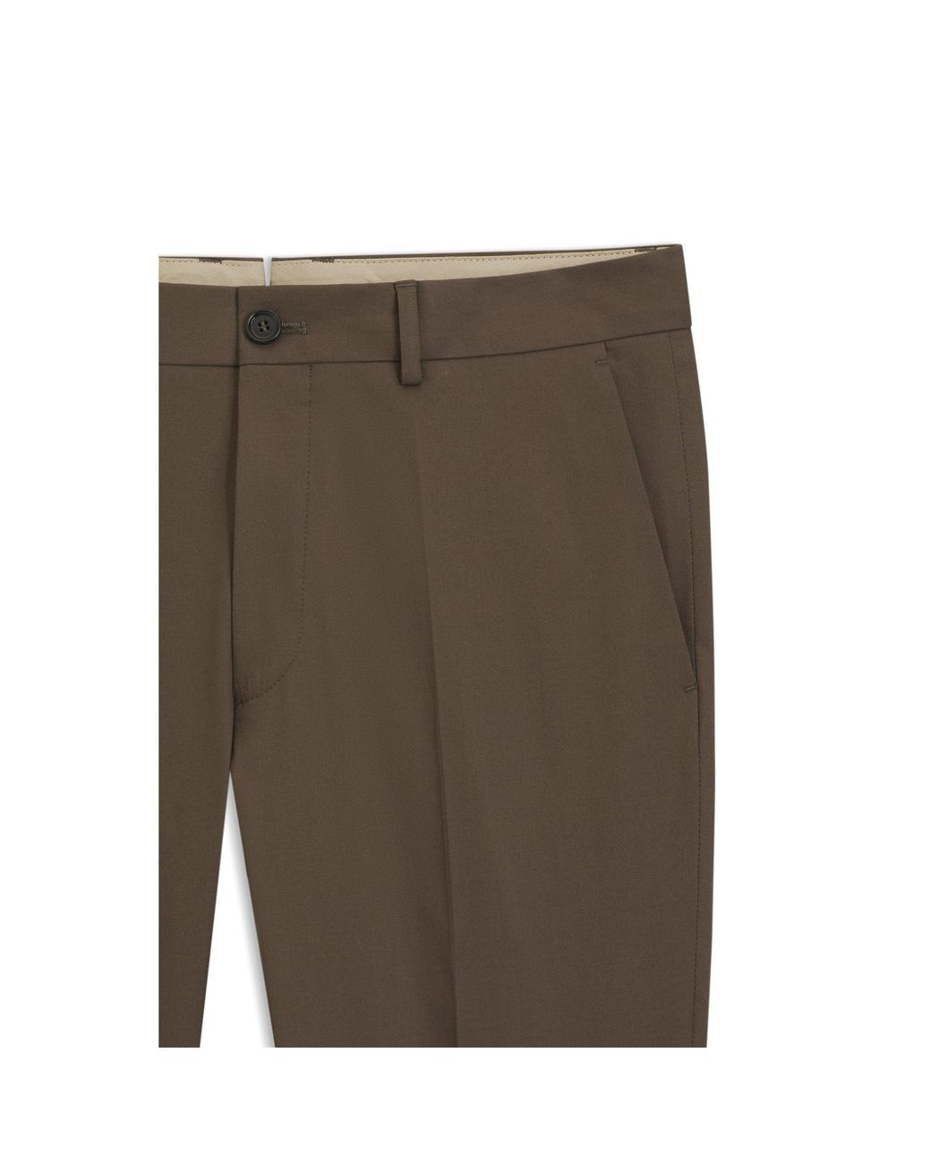 Boss Gray Slim-Fit Trousers for men