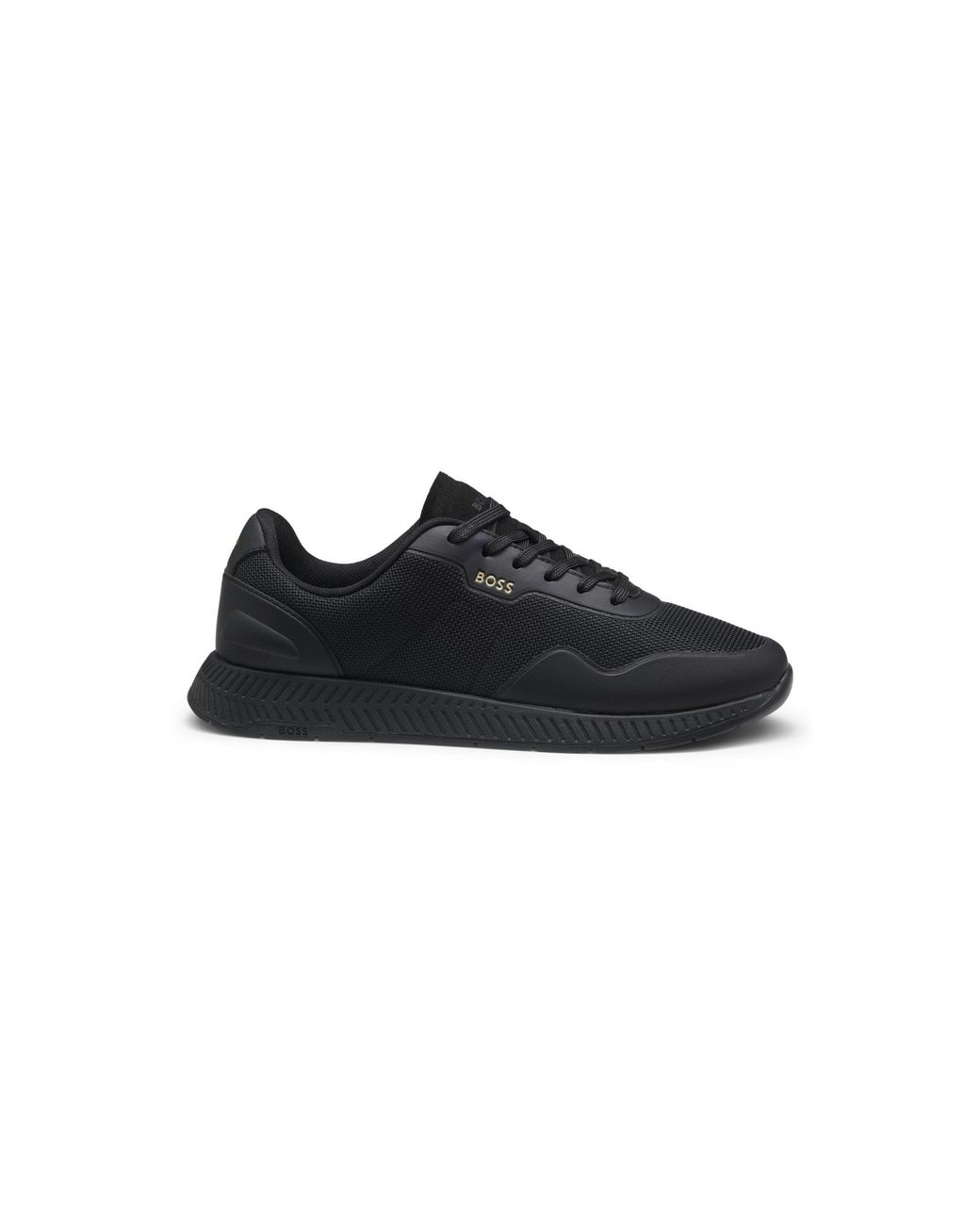 Boss Black Ttnm Mesh Trainers With Smooth Trims for men