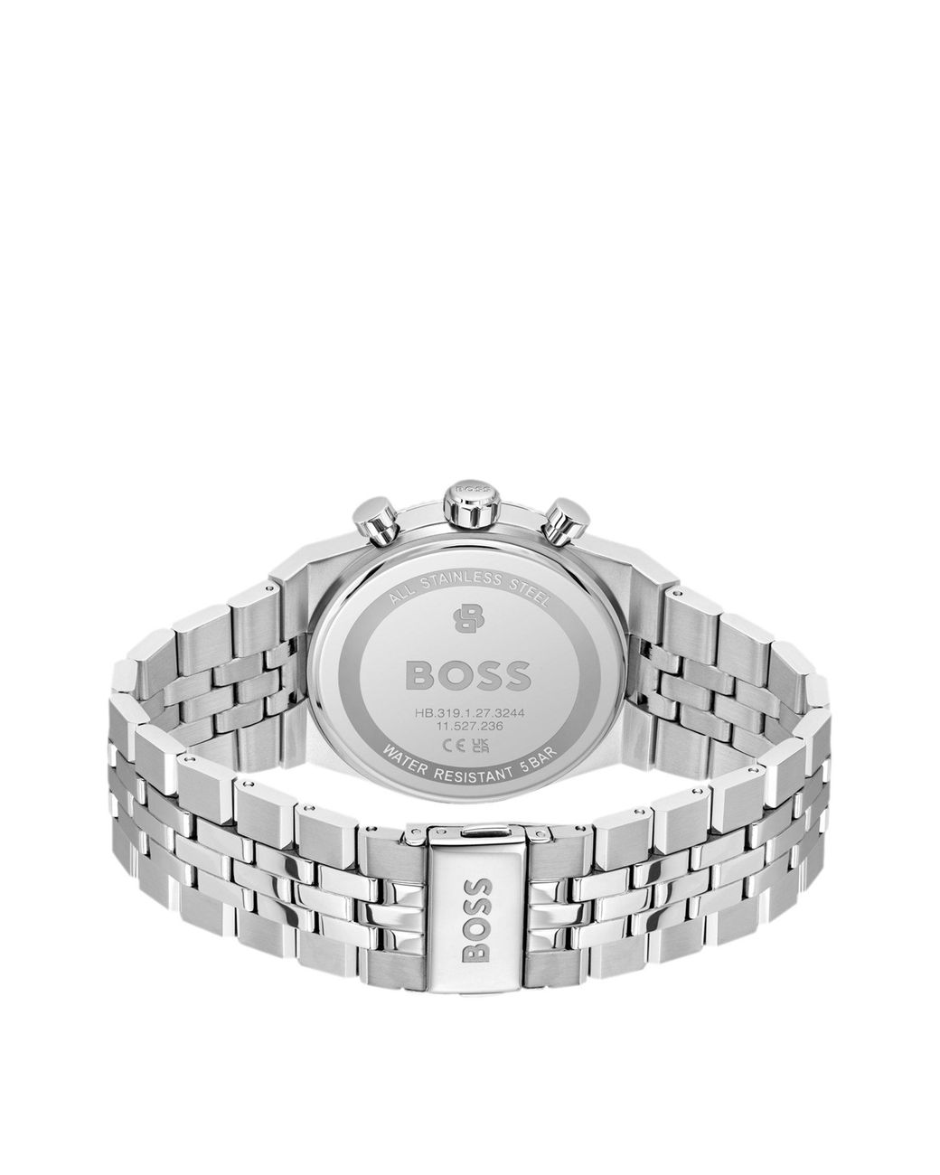 Boss Candor-Dial Chronograph Watch With Fluted Bezel in het Blue voor heren
