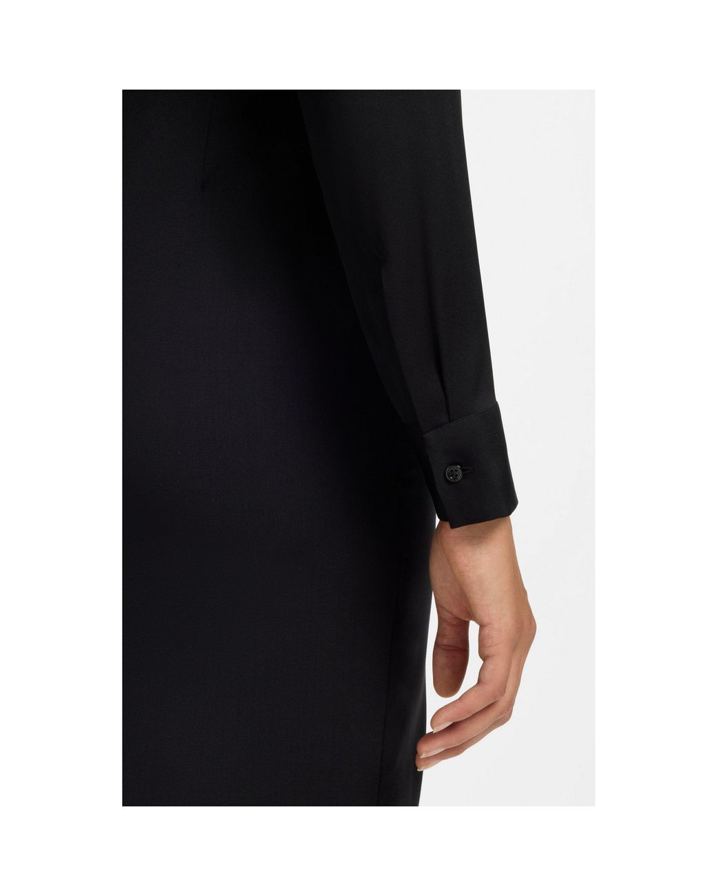 Boss Black Stretch-Silk Blouse