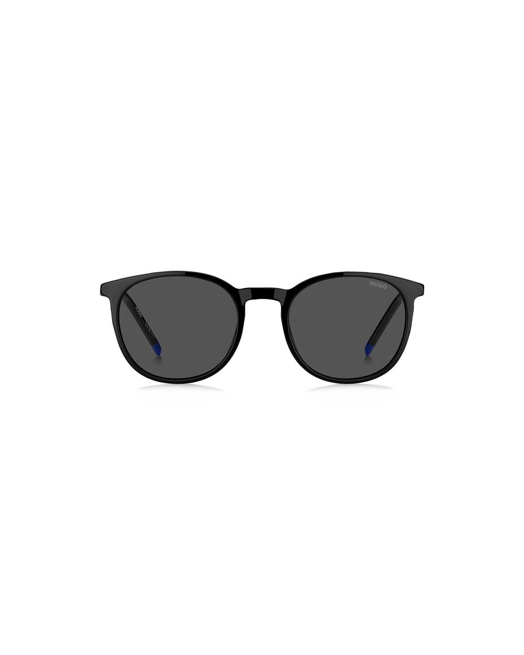 HUGO Black Acetate Sunglasses With Logo for men