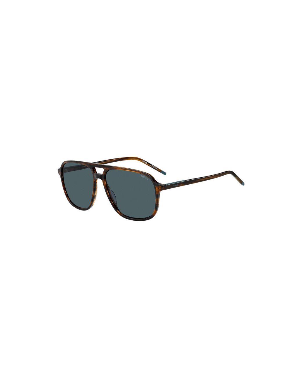 HUGO Multicolor Horn-Acetate Sunglasses With Double Bridge for men