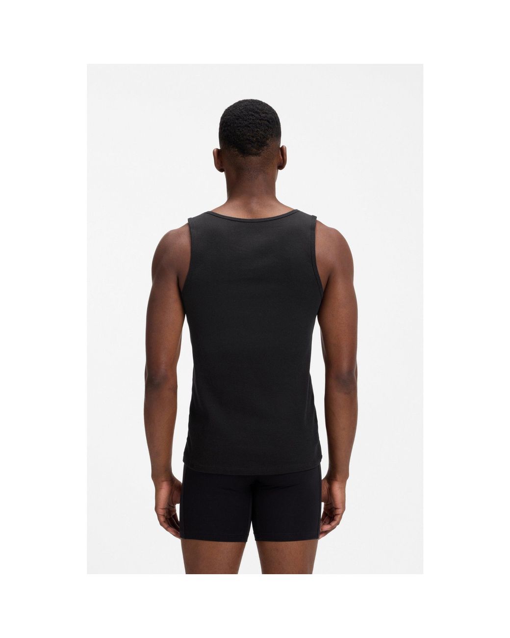 Boss Black Three-Pack Cotton Vests for men