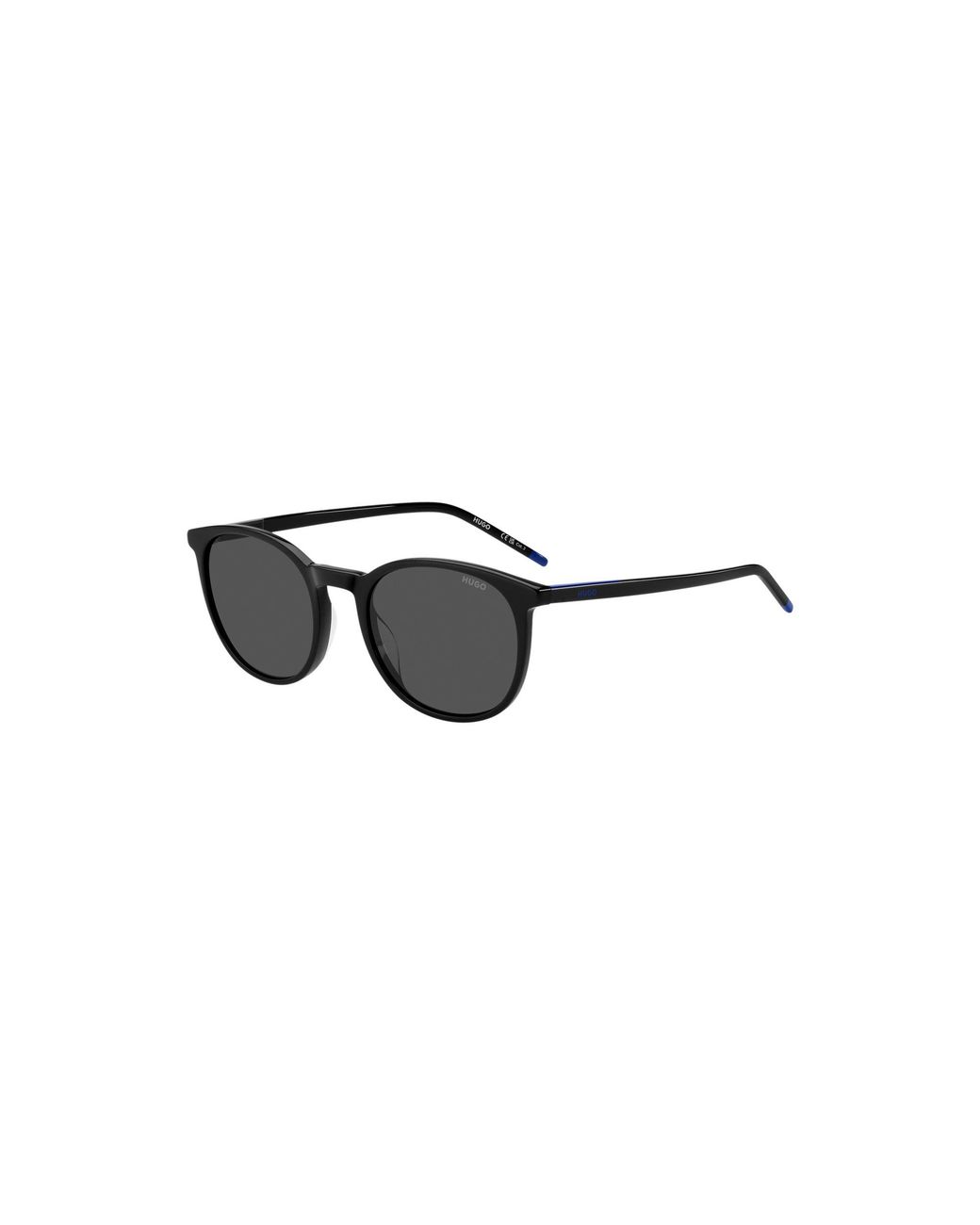 HUGO Black Acetate Sunglasses With Logo for men