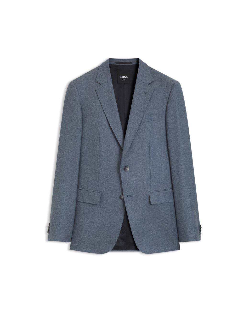 Boss Blue One Slim-Fit Suit Jacket for men