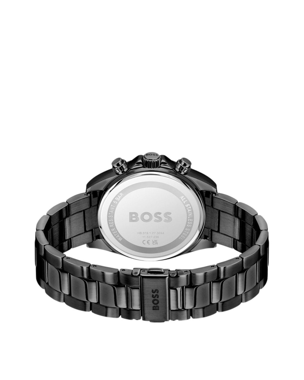 Boss Hero 2.0 Chronograaf Met Zwarte Wijzerplaat En Ton-Sur-Ton Polsband in het Black voor heren