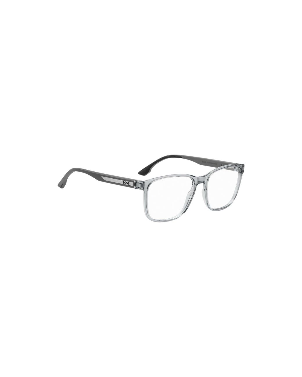 Boss Metallic Optical Frames With Logo Plaque for men