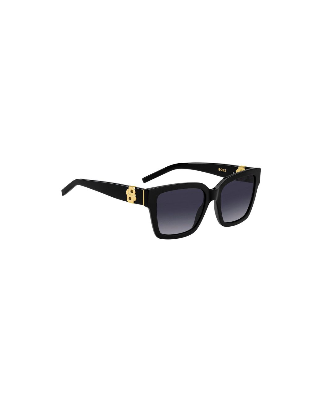 Boss Black Acetate Sunglasses With-Tone Double B Monograms