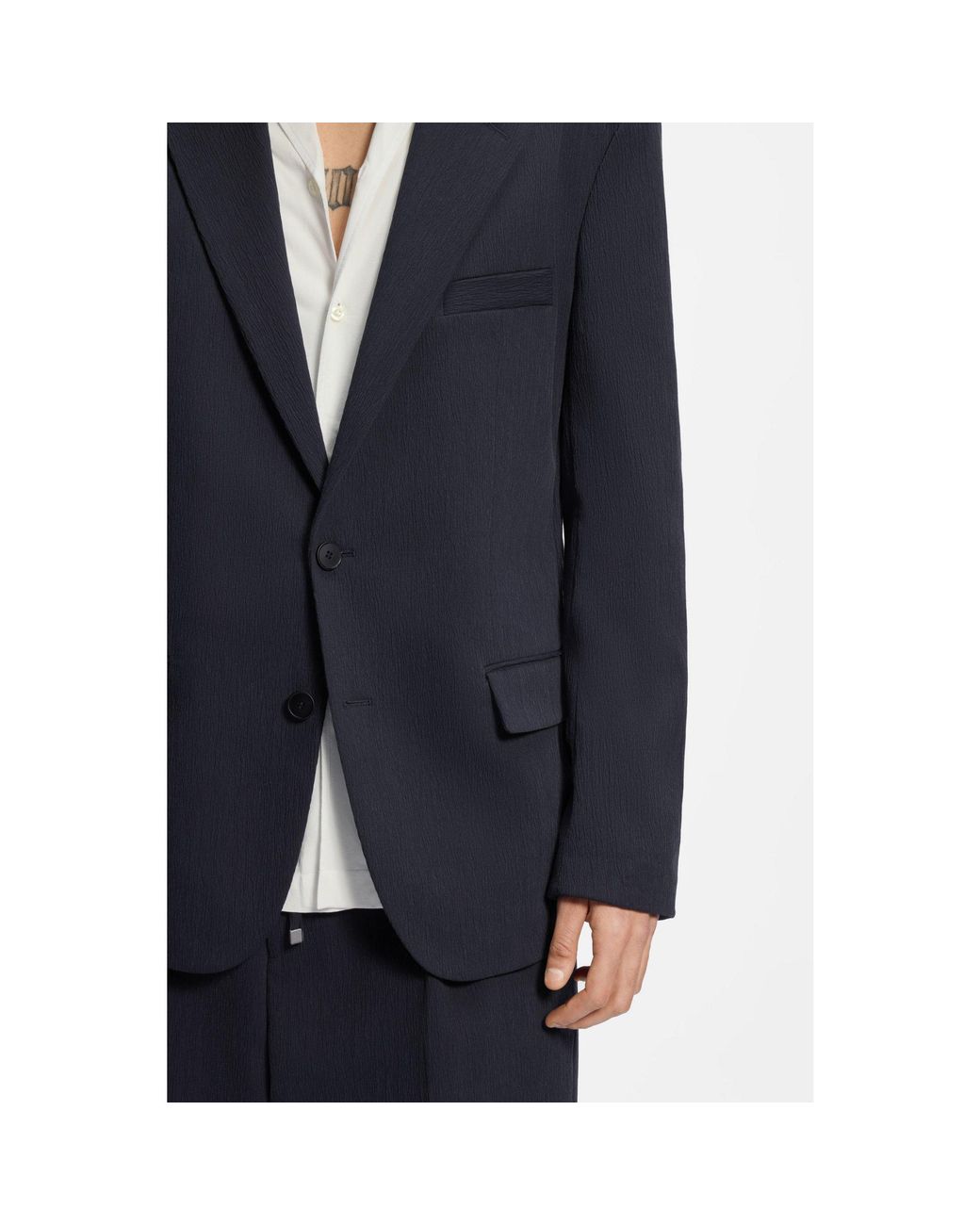 HUGO Blue Slim-Fit Suit Jacket for men