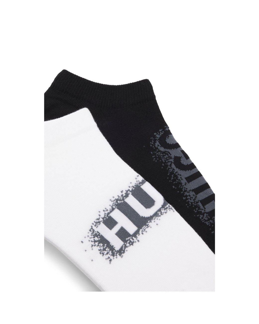 HUGO Black Two-Pack Of Ankle-Length Socks for men