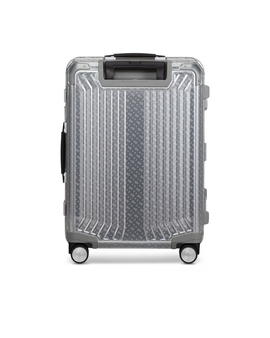 Boss Gray Samsonite-Tone Aluminium Trunk Suitcase 80Cm for men