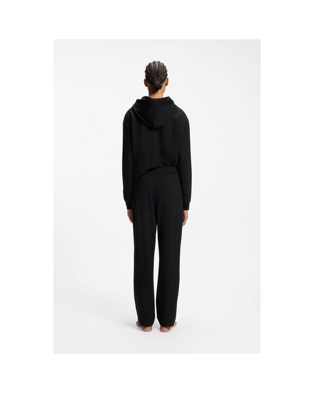 HUGO Black Tracksuit Bottoms