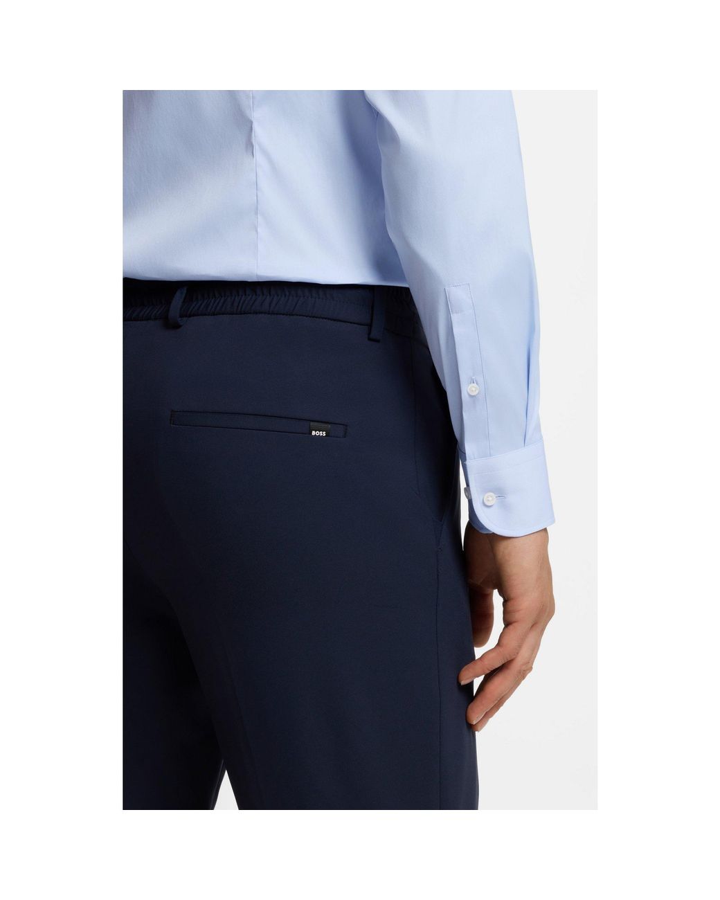 Boss Blue Slim-Fit Shirt for men