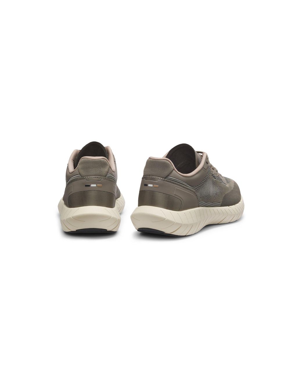 Boss Gray Motion Lace-Up Trainers for men