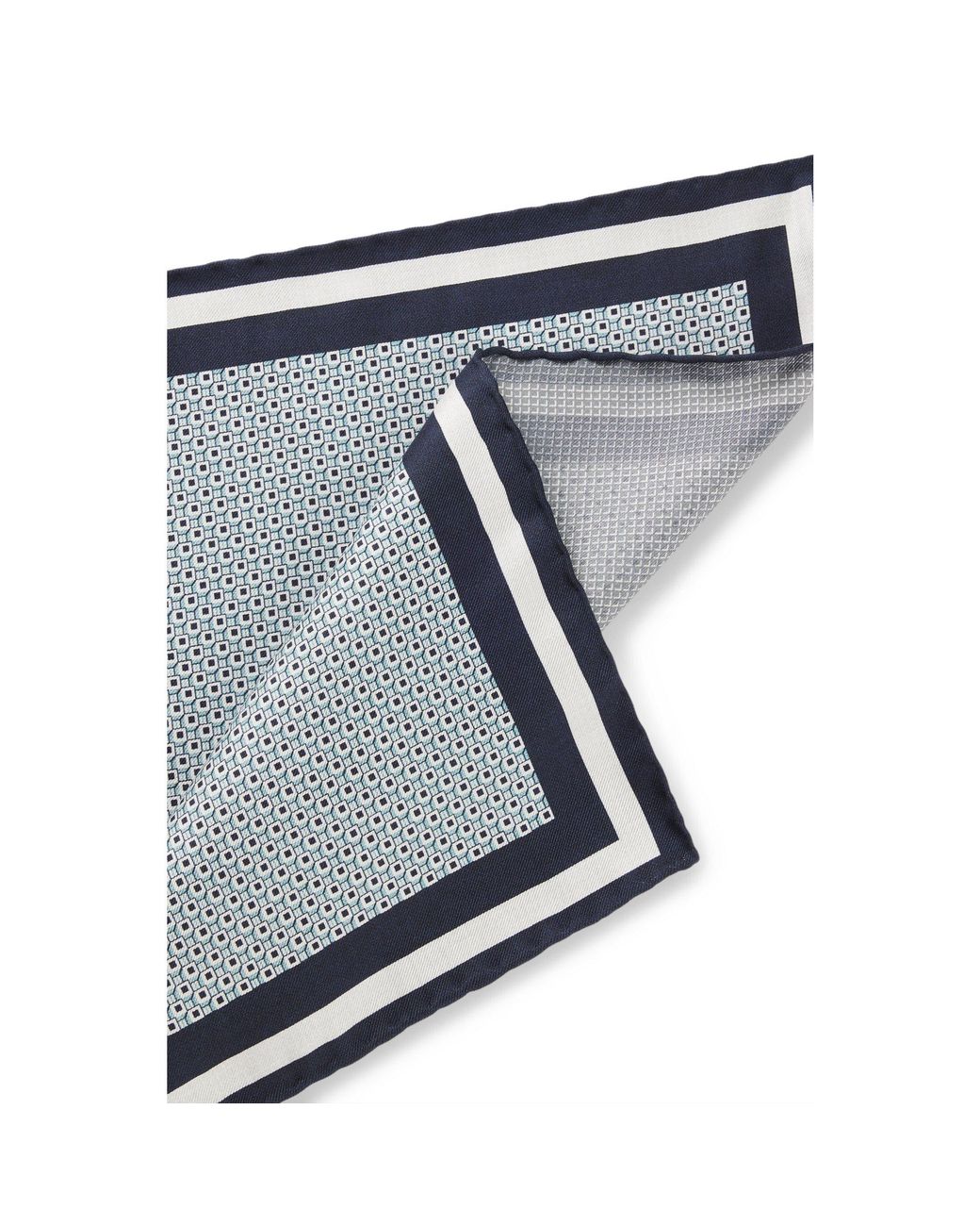 Boss Blue Hand-Made Pocket Square for men