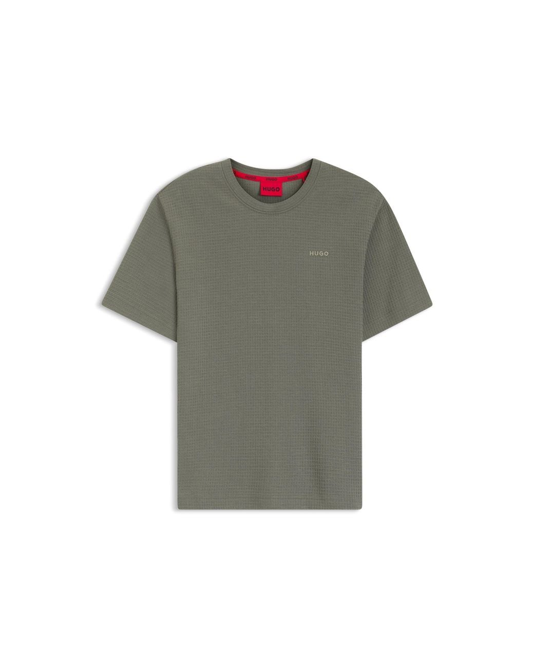 HUGO Green Cotton-Blend Pyjama Top for men