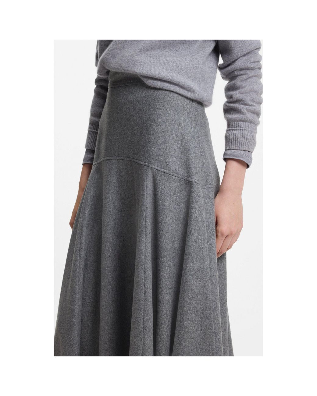 Boss Gray A-Line Skirt