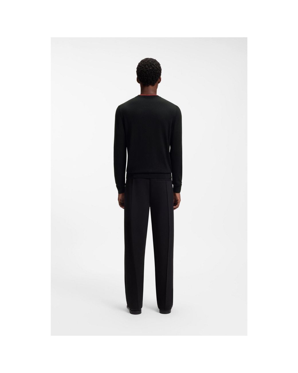 HUGO Black Regular-Fit Sweater for men