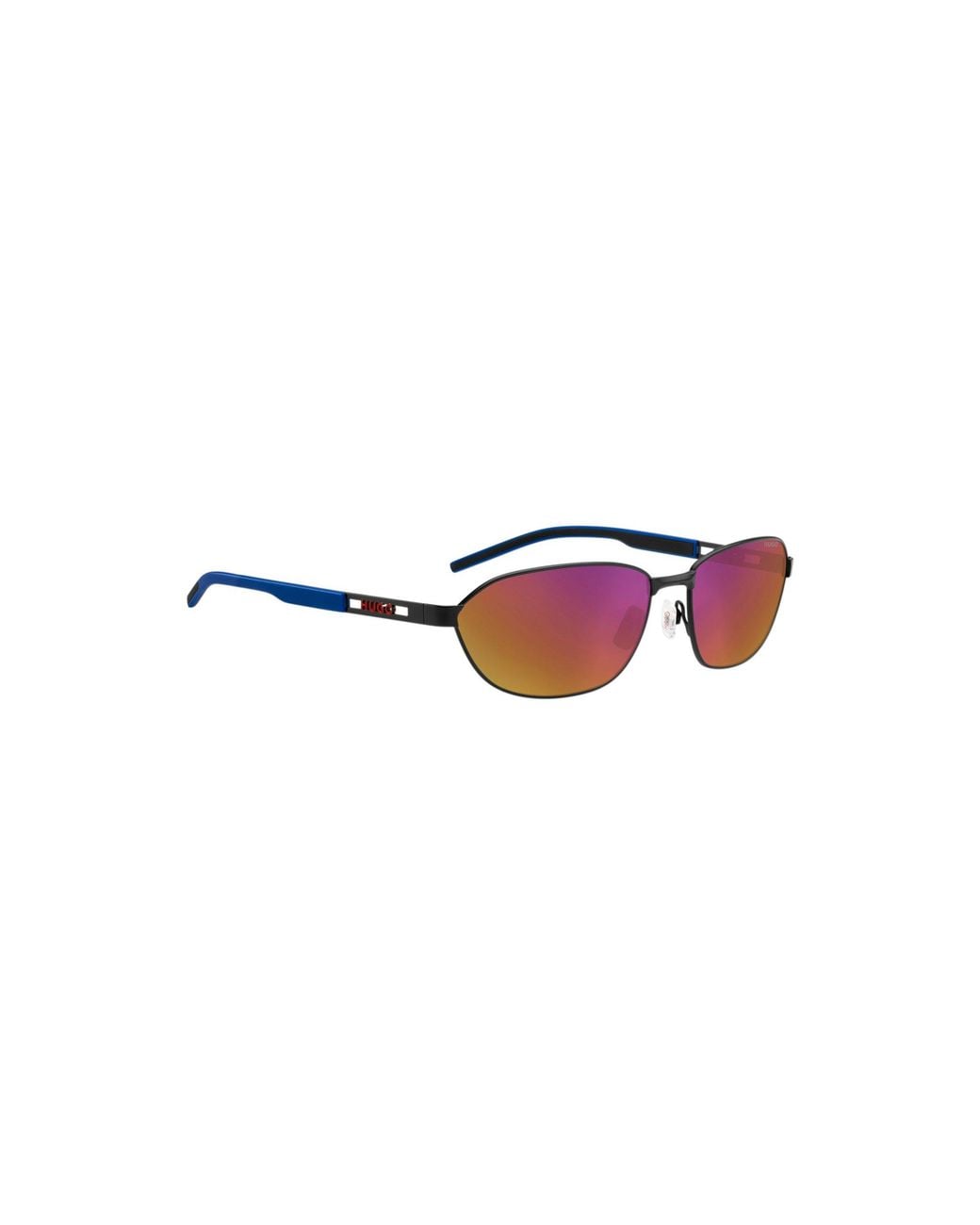 HUGO Multicolor Metal Sunglasses With Cut-Out Logo for men