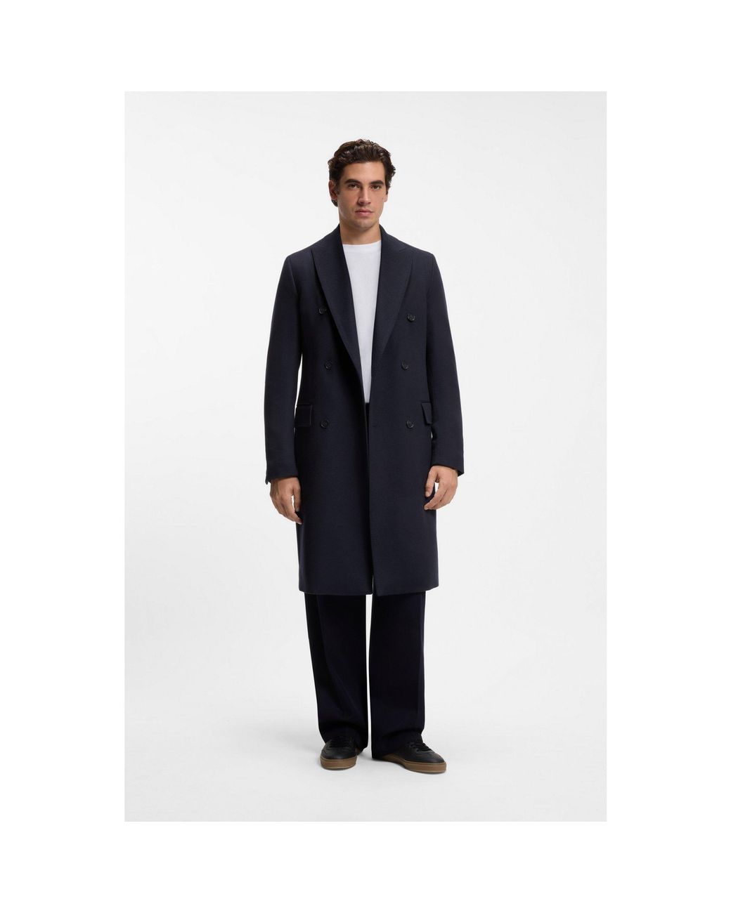 Boss Blue By Beckham Long Coat for men