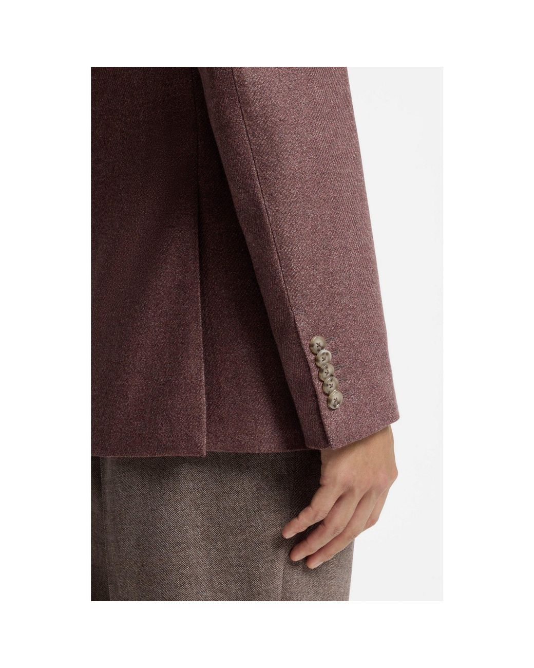 Boss Brown Regular-Fit Blazer for men