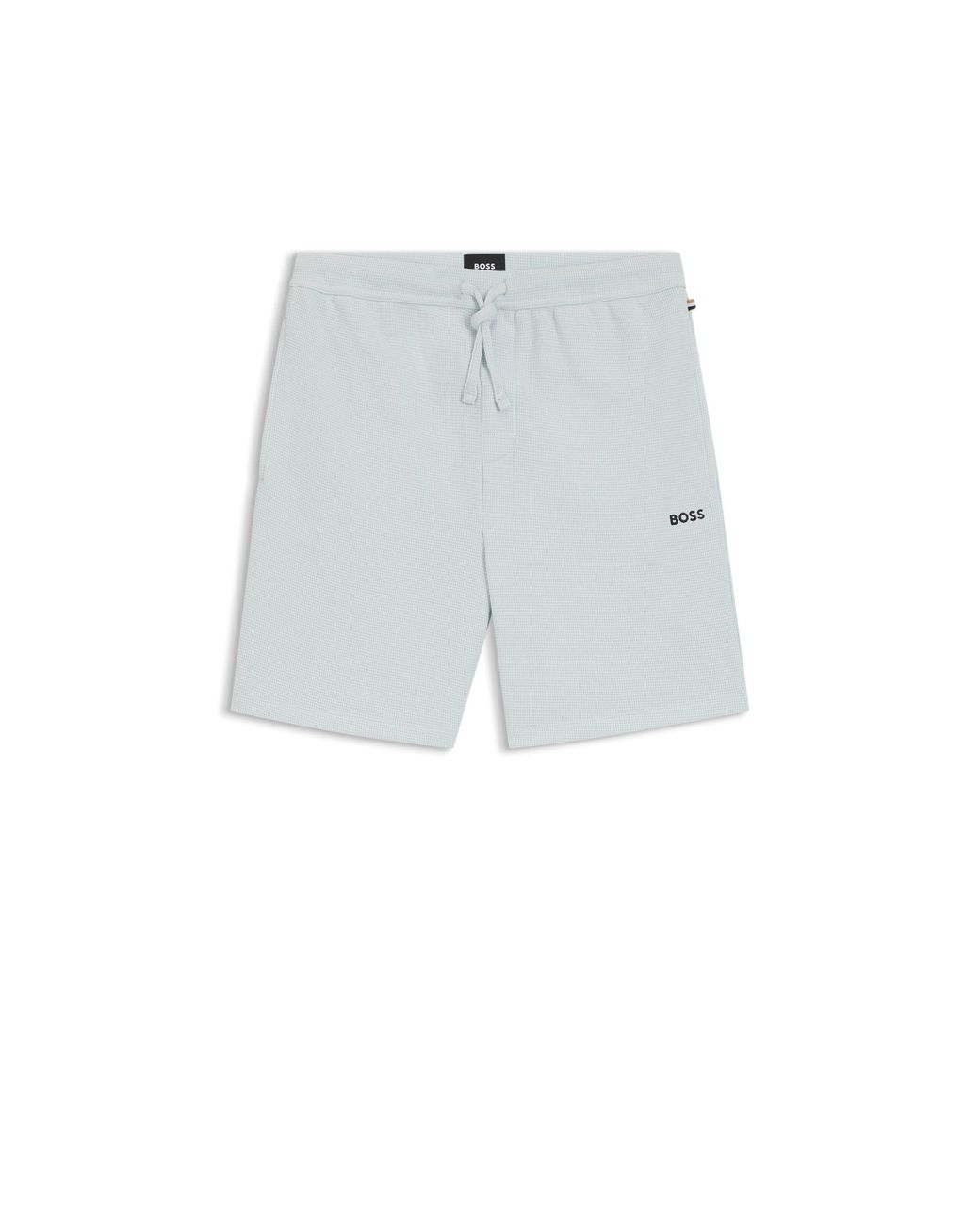 Boss Blue Waffle Pyjama Shorts for men