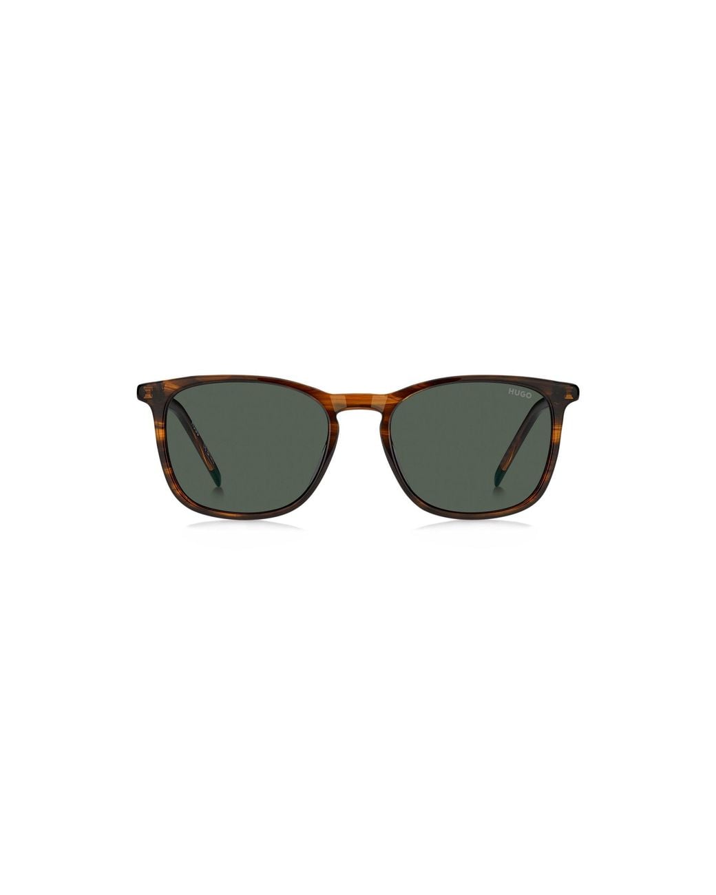 HUGO Green Horn Sunglasses With Logo Details for men