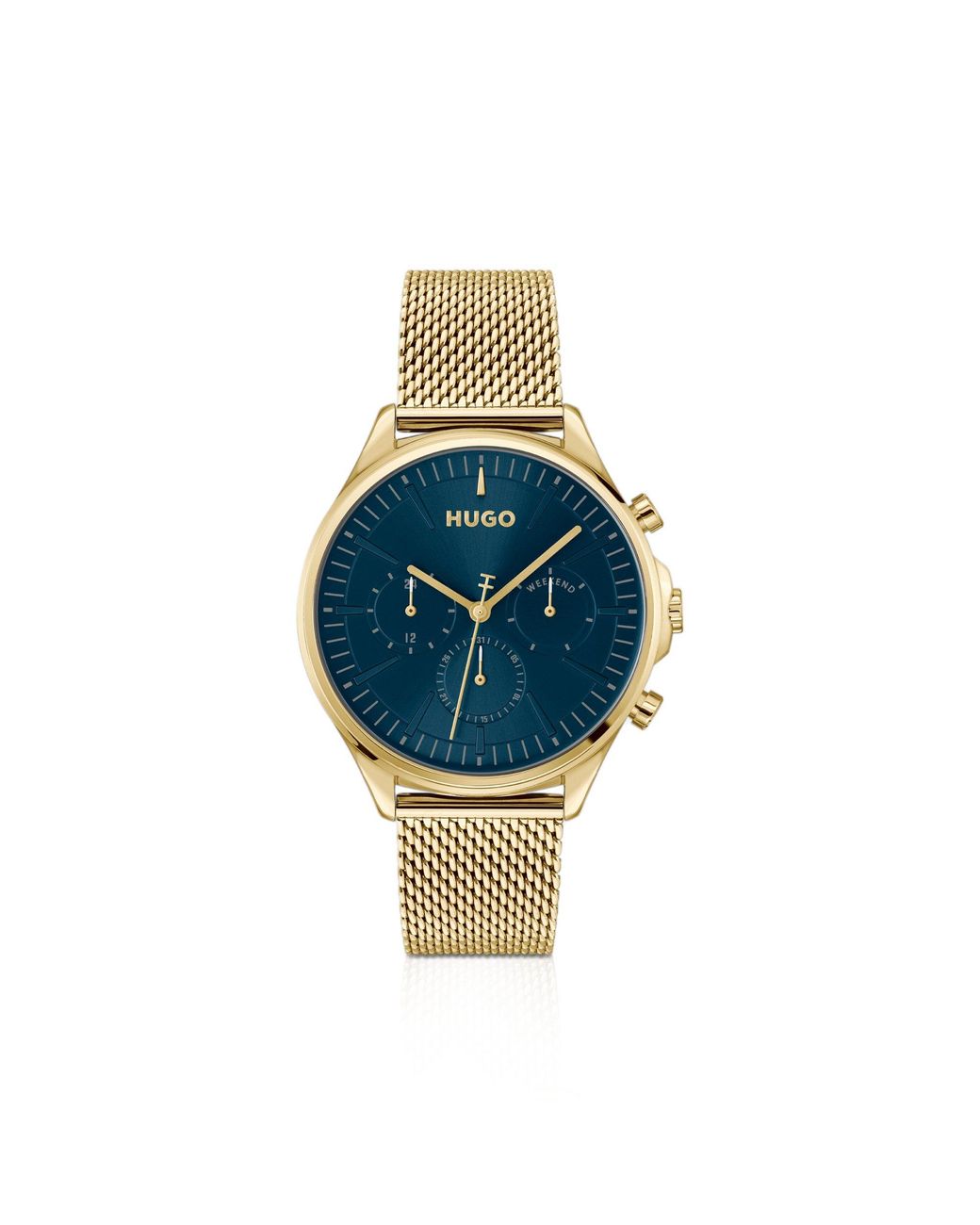 HUGO Blue Tone Watch With Dial for men