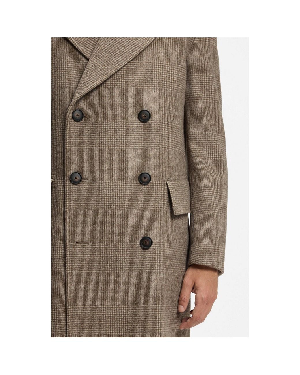 Boss Multicolor Regular-Fit Coat for men