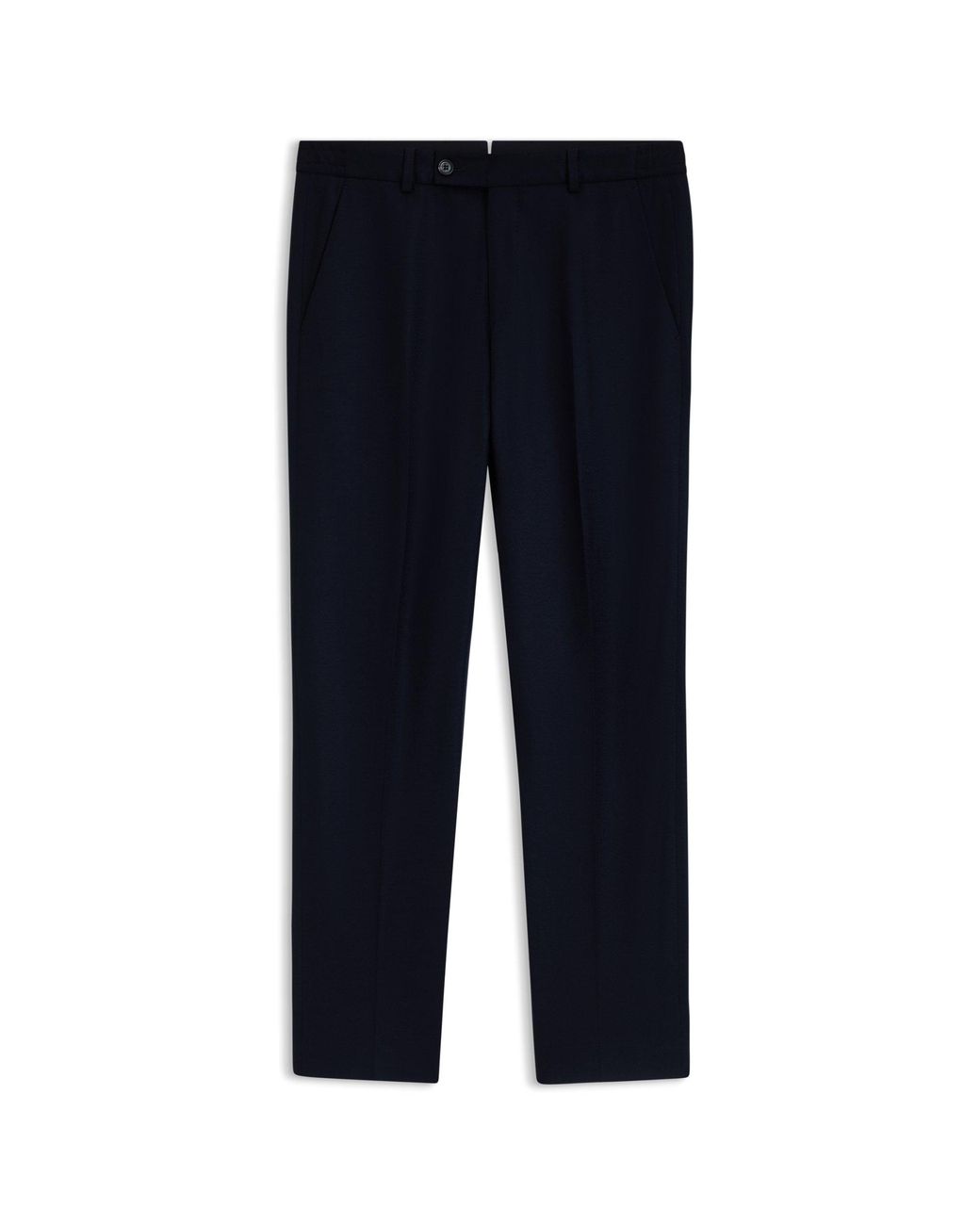Boss Blue Tapered-Fit Trousers for men