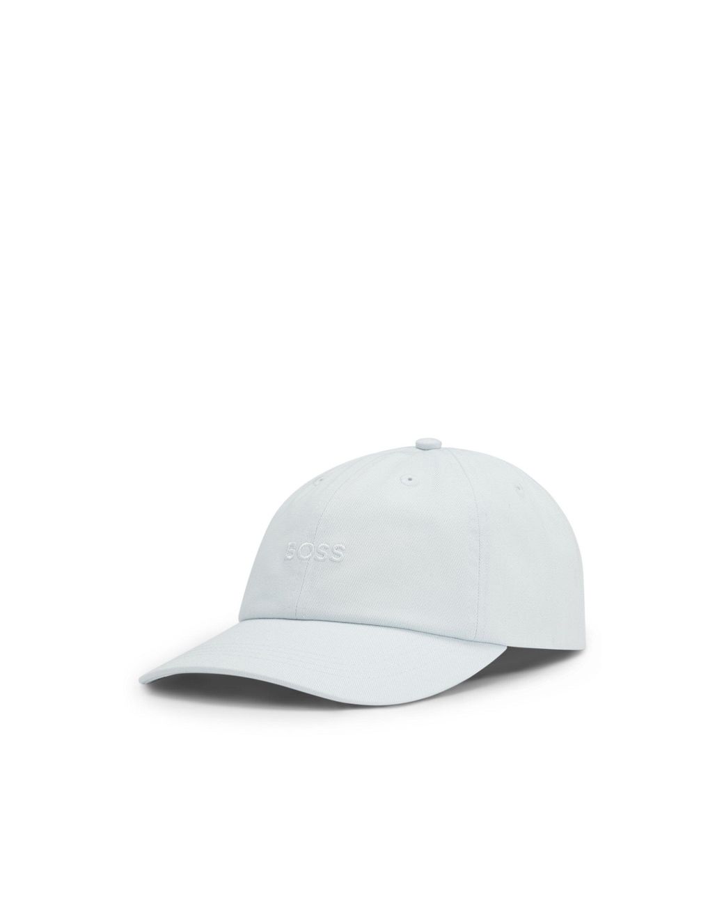 Boss White Cotton-Twill Cap With Embroidered Logo for men