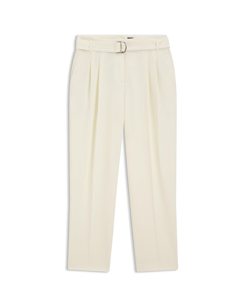Boss Natural Tapered-Fit Trousers