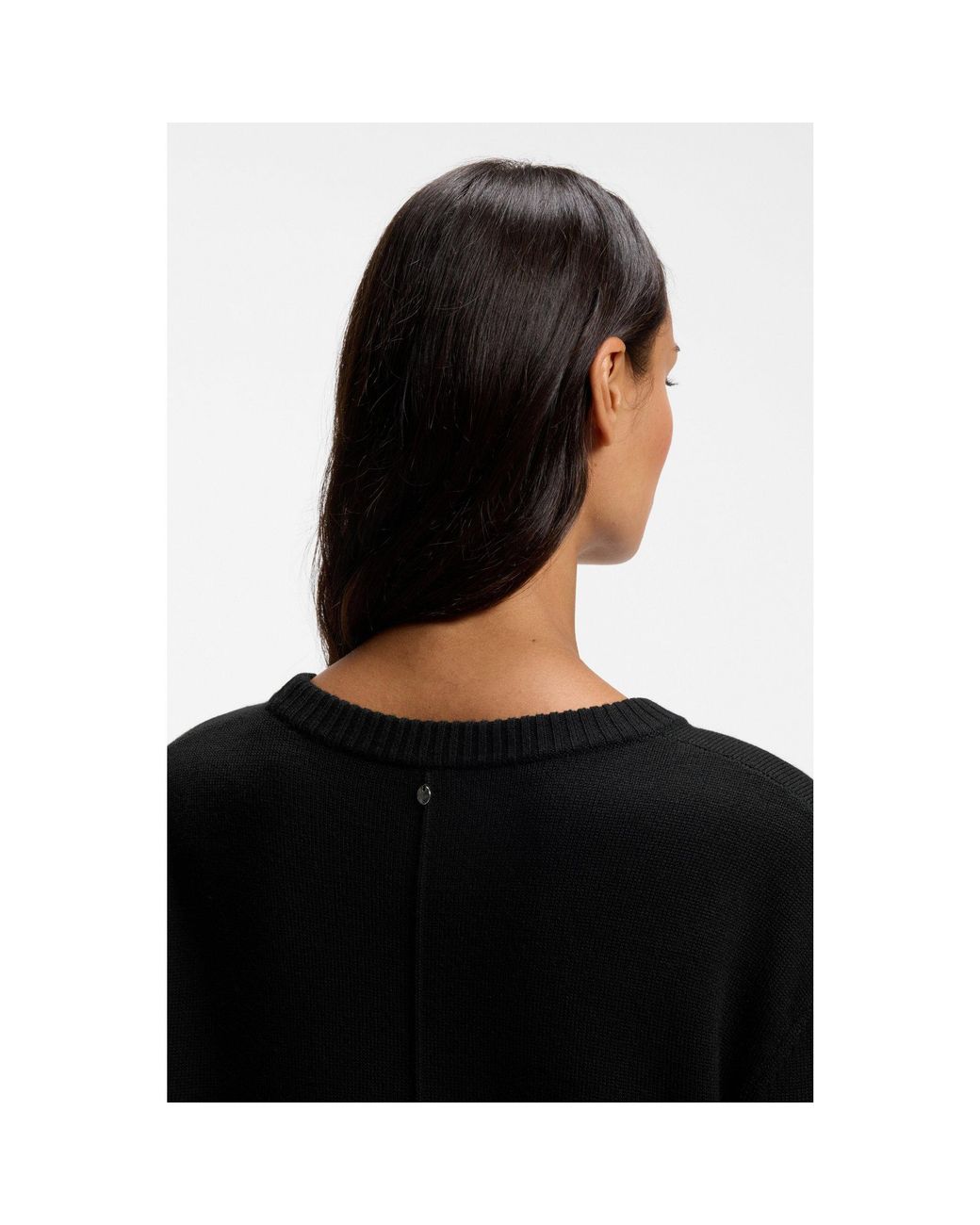 Boss Black Relaxed-Fit Sweater Dress