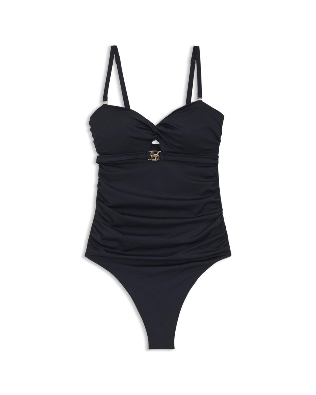 Boss Black One-Piece Swimsuit With Double B Monogram