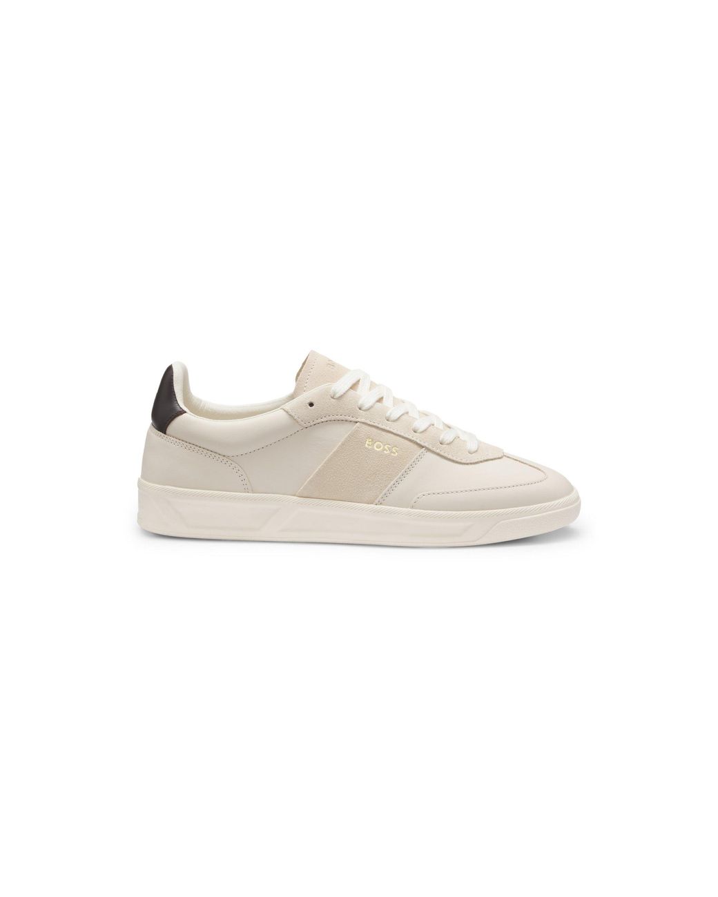 Boss White Portuguese-Made Trainers