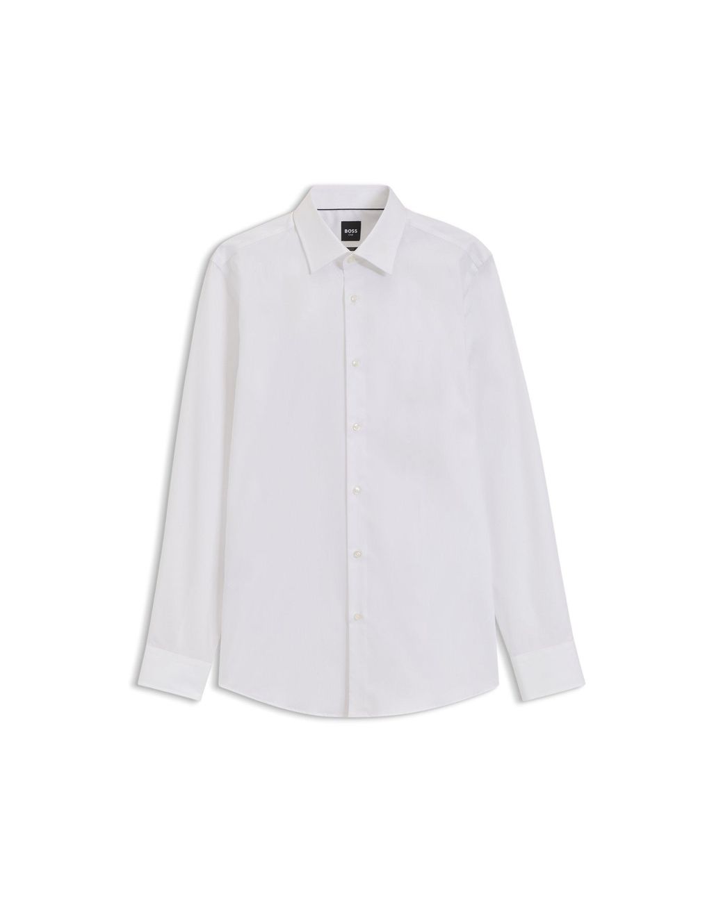 Boss White One Slim-Fit Business Shirt for men