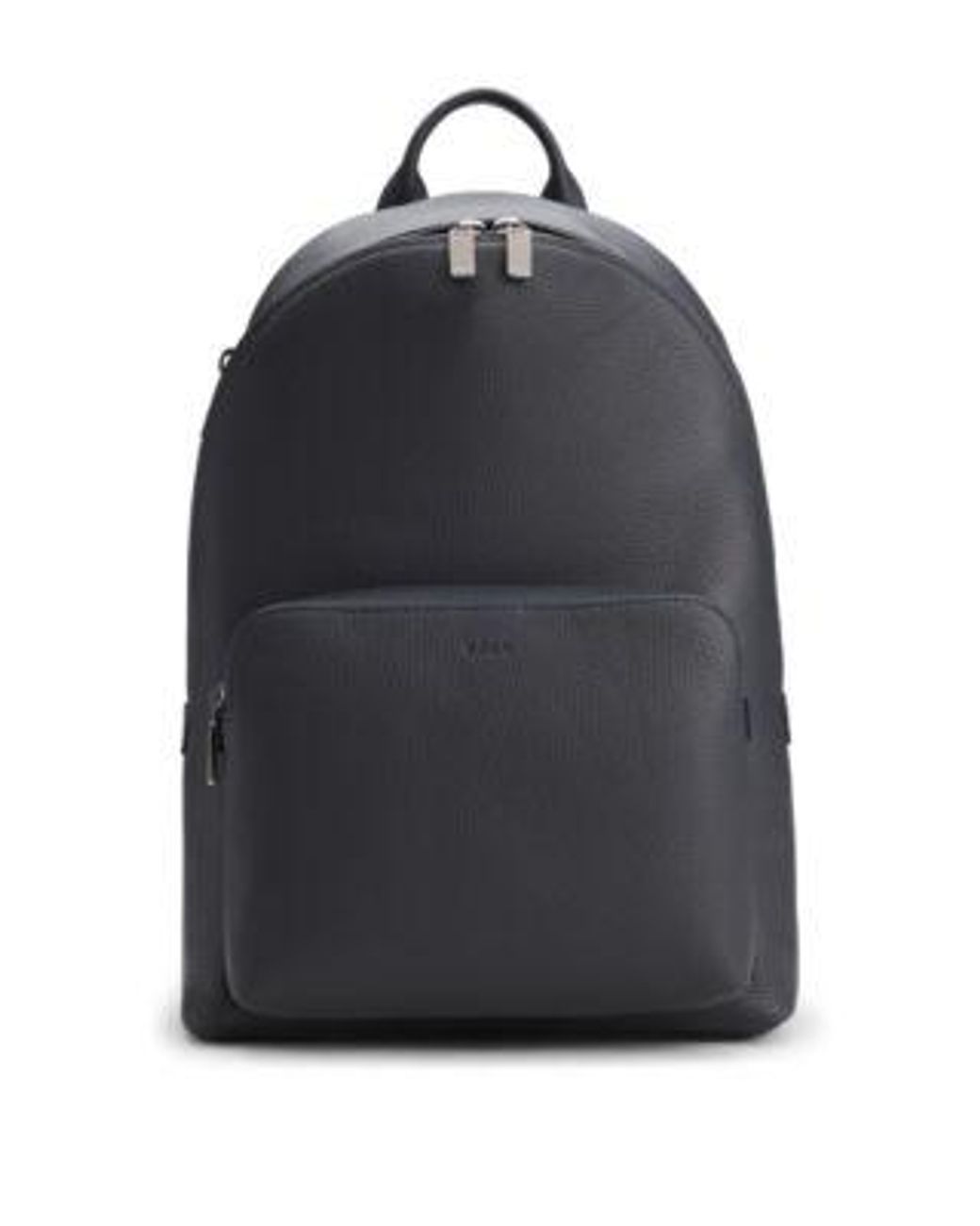 Sac À Dos En Cuir Italien Grainé Avec Logo En Relief Boss pour homme en coloris Black