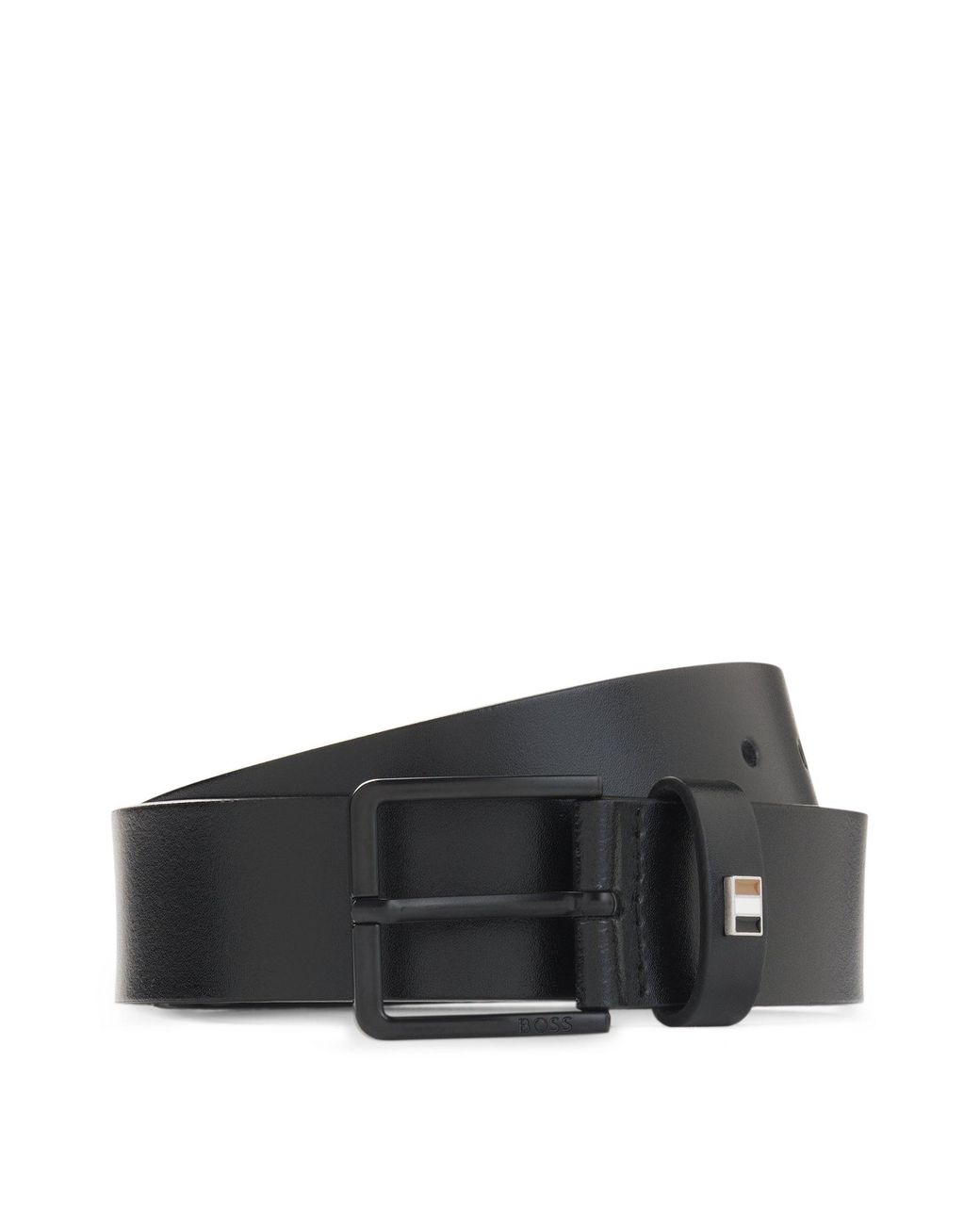 Boss Ledergürtel in Black für Herren