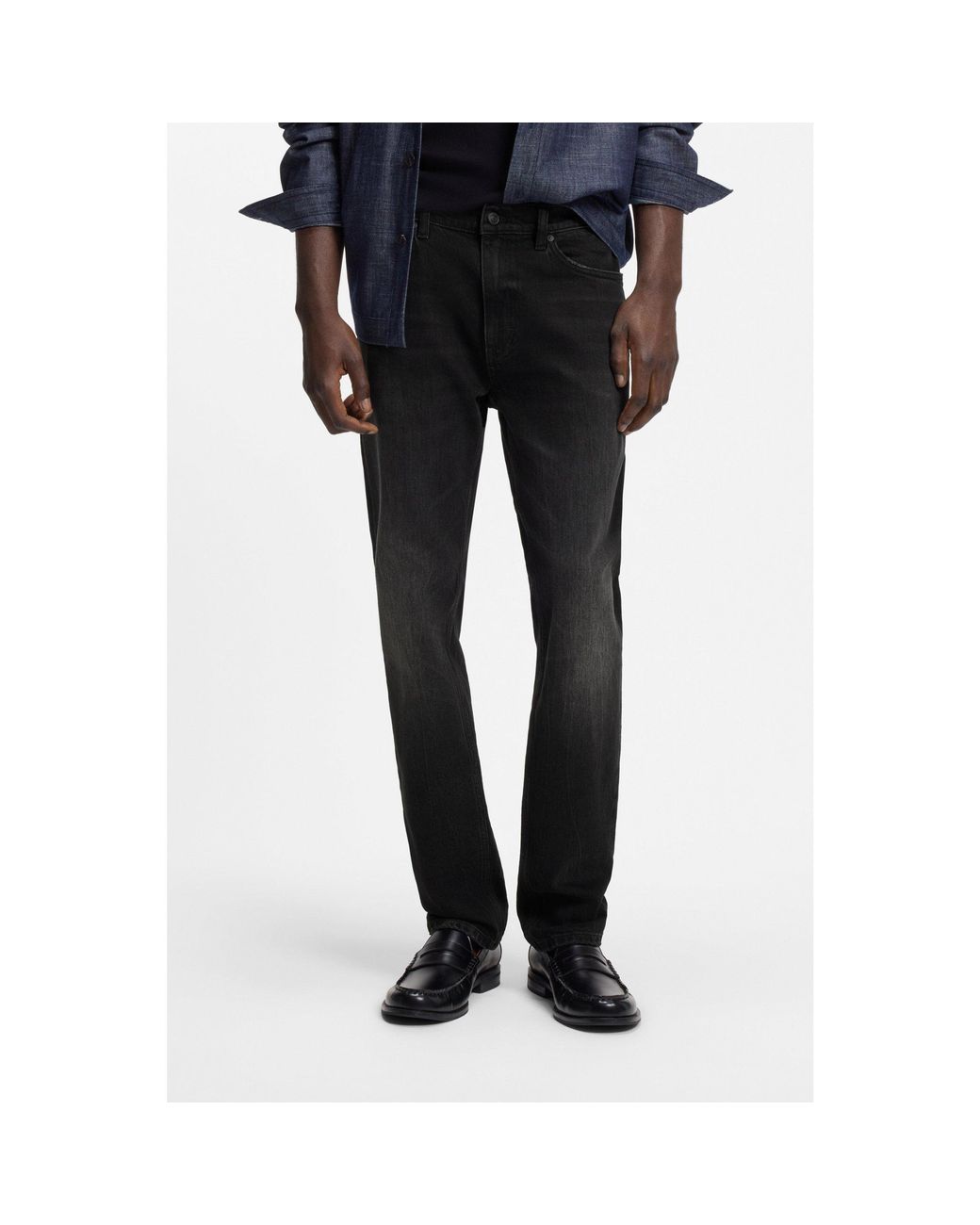 HUGO Black Slim-Fit Jeans for men