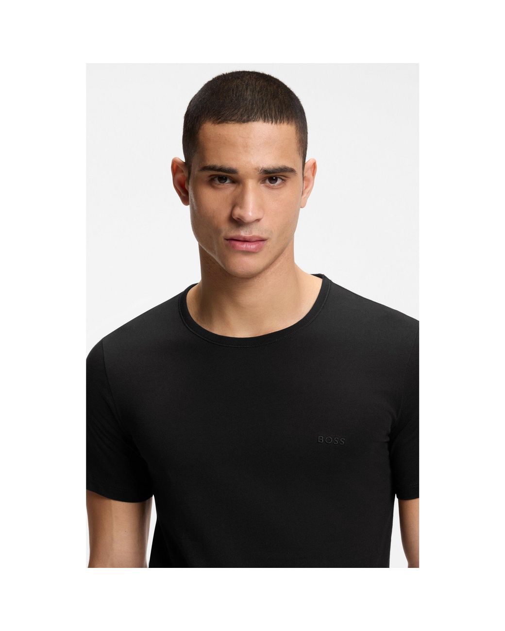 Boss Black Three-Pack Cotton T-Shirts for men