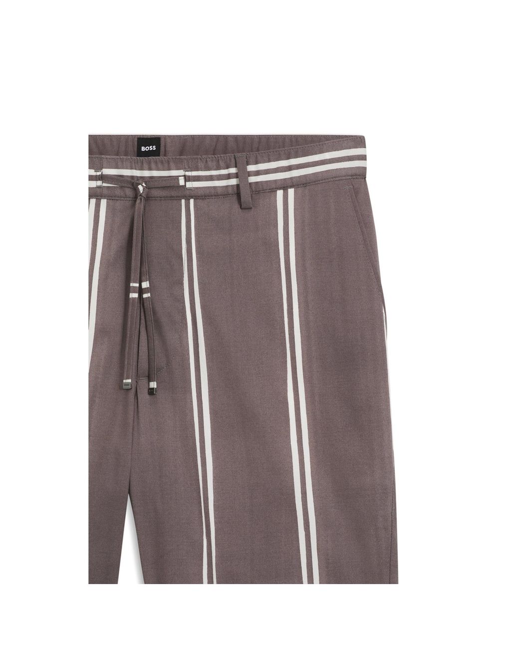 Boss Multicolor Stretch-Cotton Shorts With Printed Pattern for men