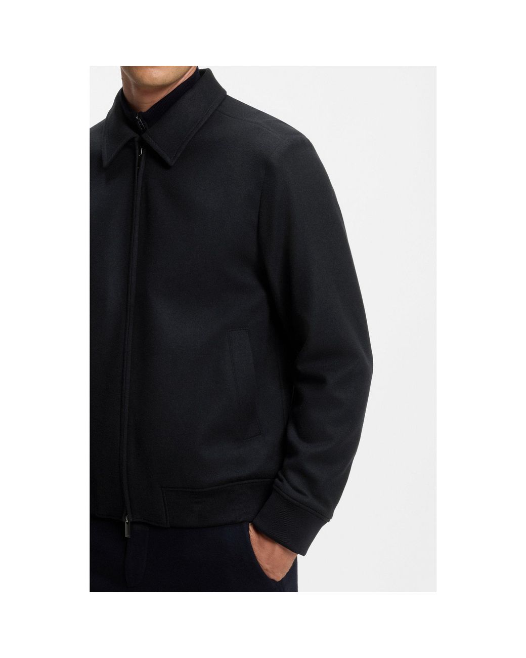 Boss Black Slim-Fit Zip-Up Jacket for men