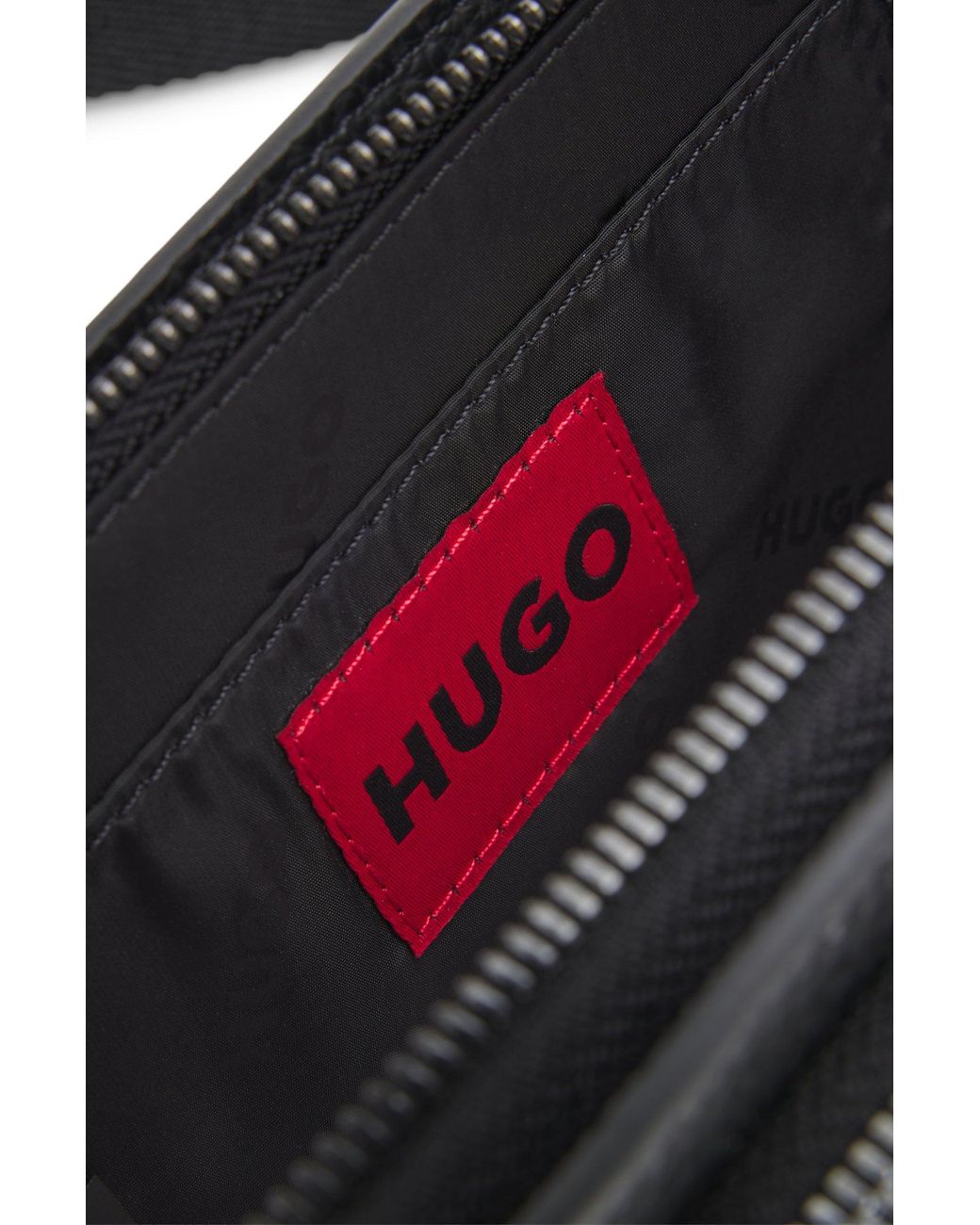HUGO Heuptas Van Generfd Imitatieleer Met Tweedelig Logodetail in het Black voor heren