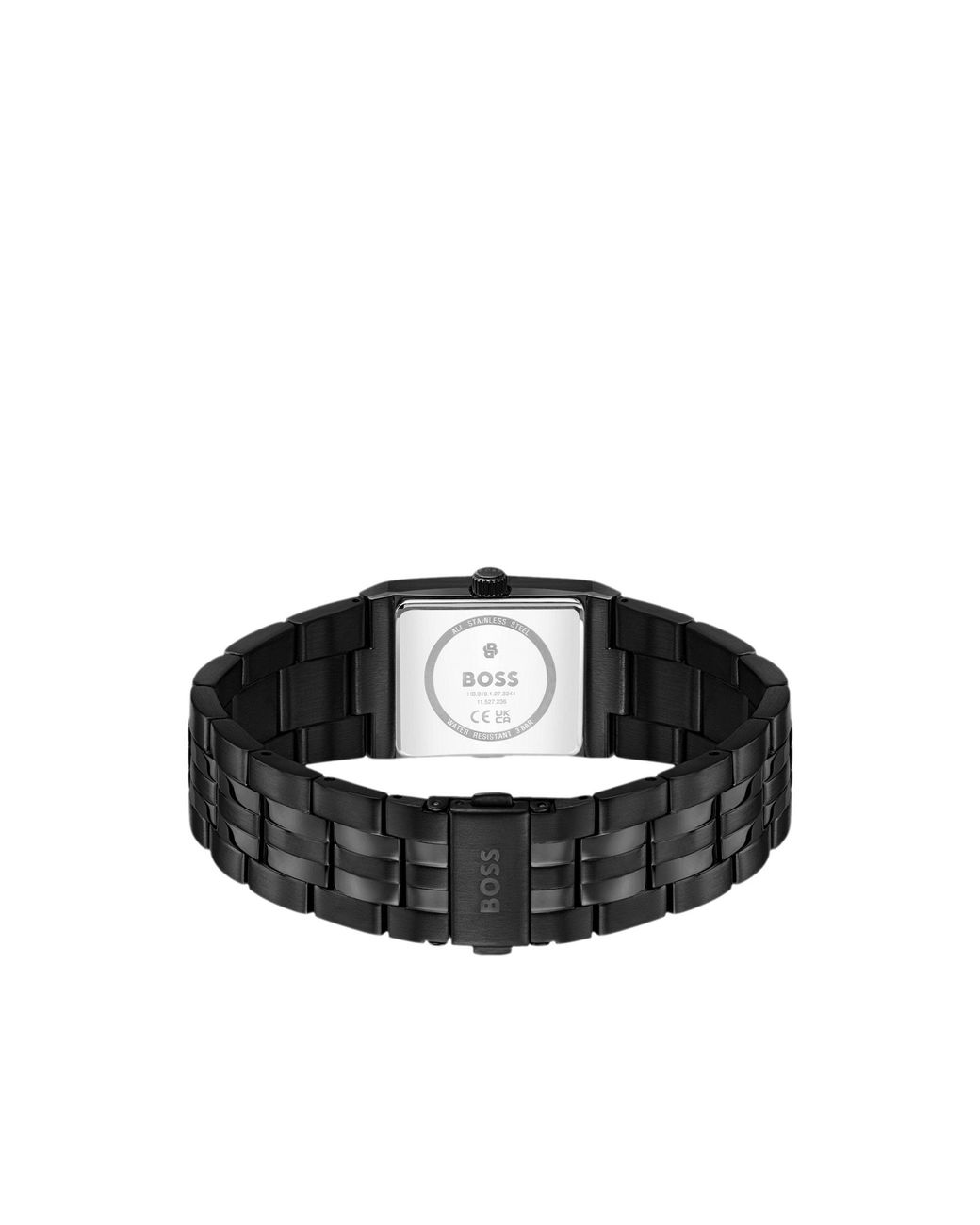 Boss Black Strivo-Plated Watch With Stripe Effect for men