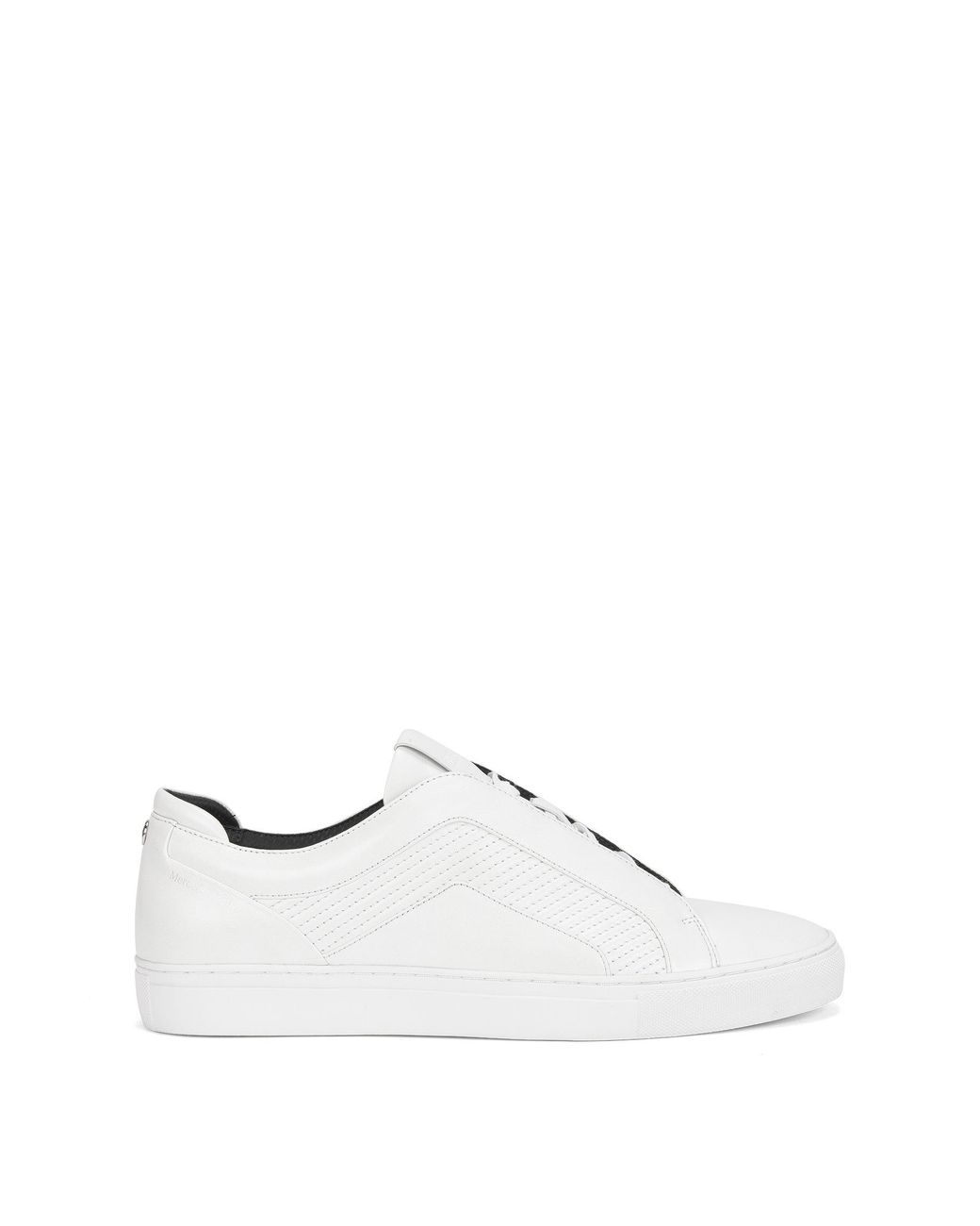 BOSS Mercedes-benz Leather Sneaker | Timeless Tenn Mtmb in White for ...