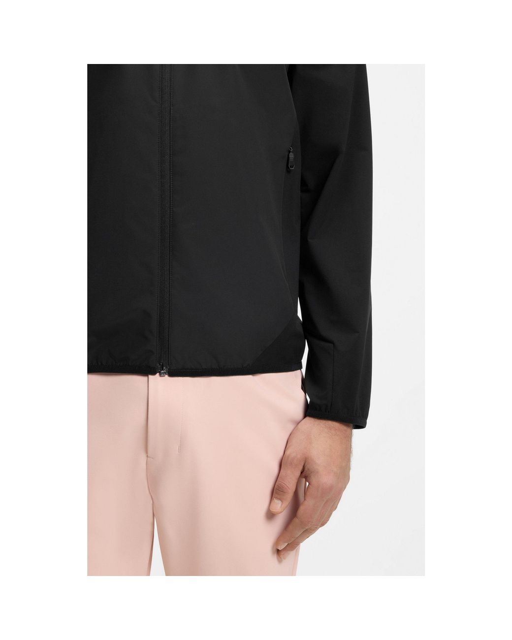 Boss Black Water-Repellent Jacket With Four-Way Stretch for men