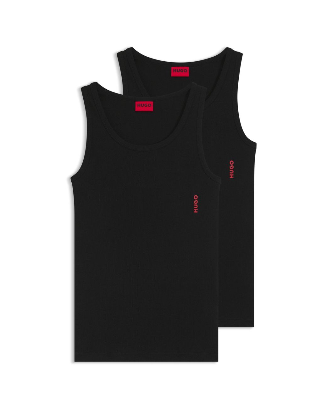 HUGO Black Tank Top Twin Pack for men