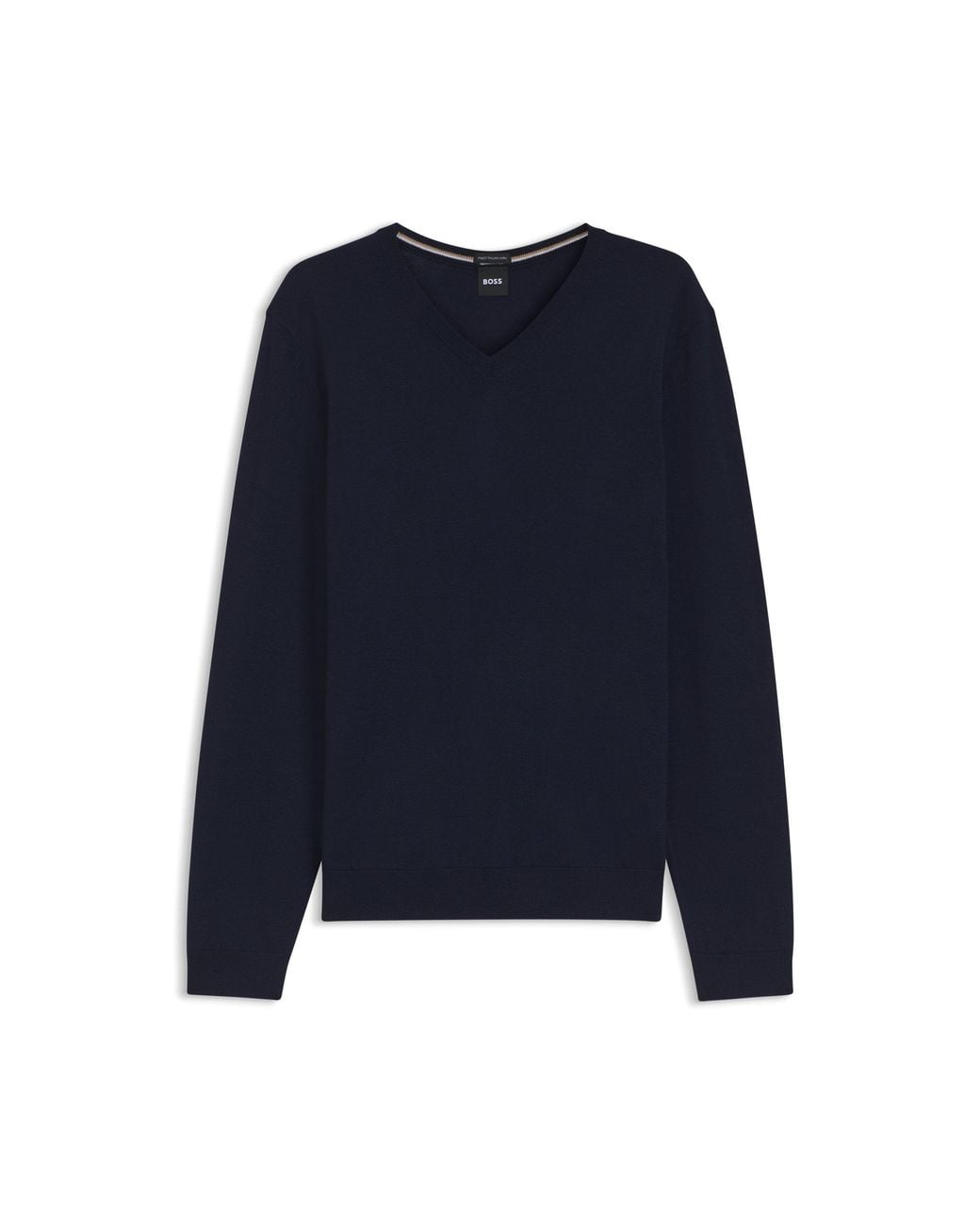 Boss Blue V-Neck Sweater for men
