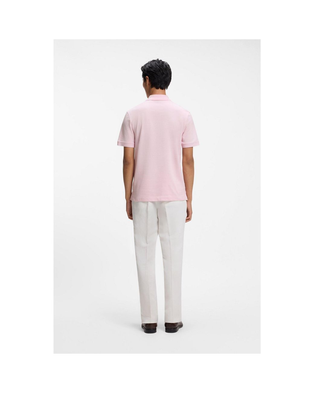 Boss Pink Versatile Polo Shirt for men