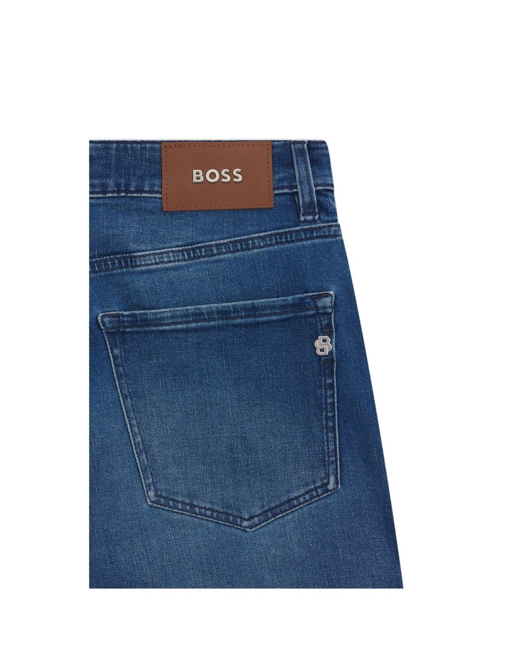 Boss Blue Maine Regular-Fit Jeans for men